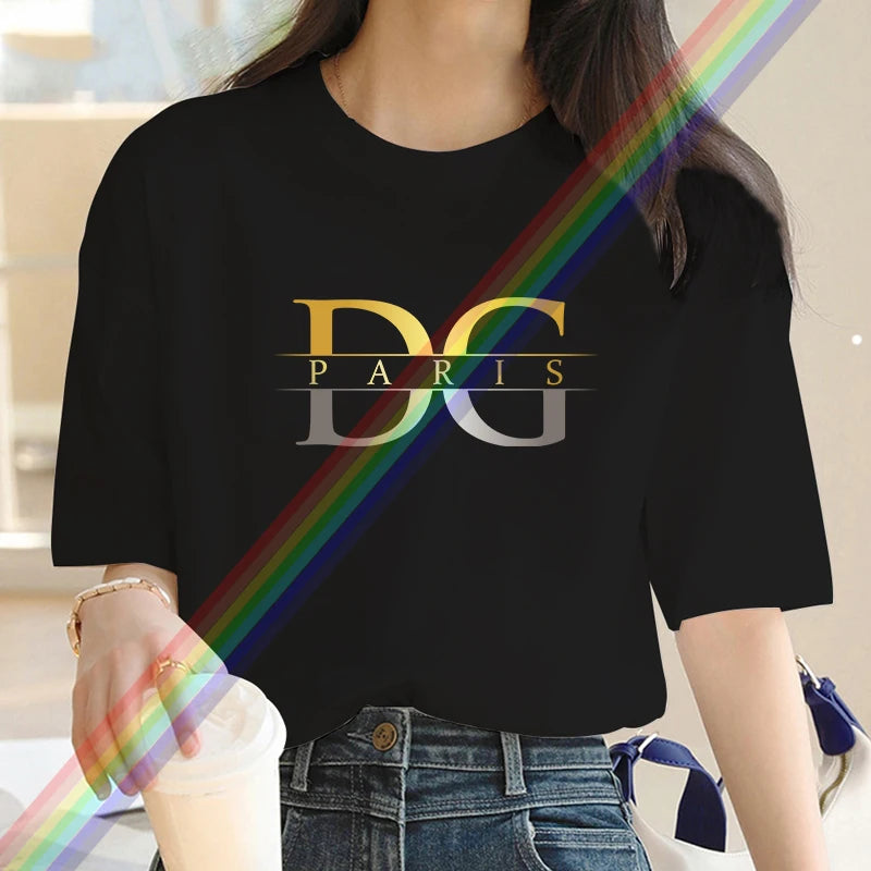 Luxury Brand Gold & Silver Glow Tee