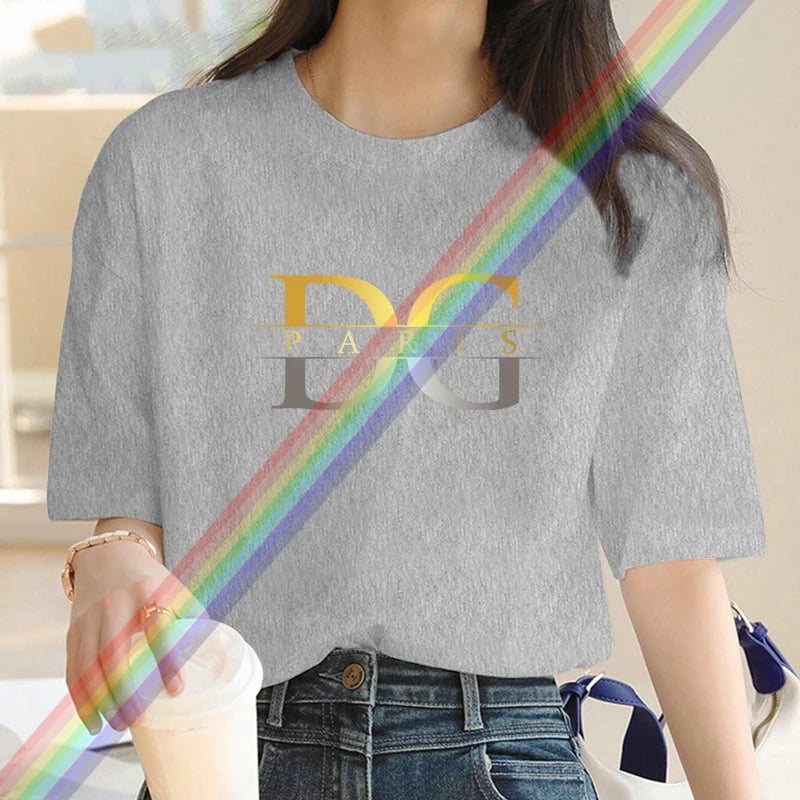 Luxury Brand Gold & Silver Glow Tee