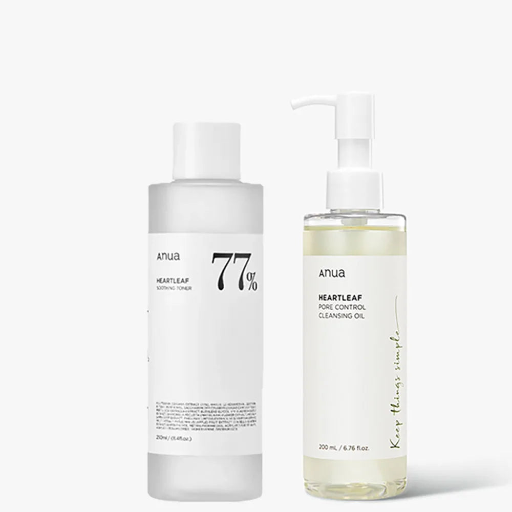 🌿 Anua Heartleaf 77 Skincare Set – Calm, Cleanse & Balance