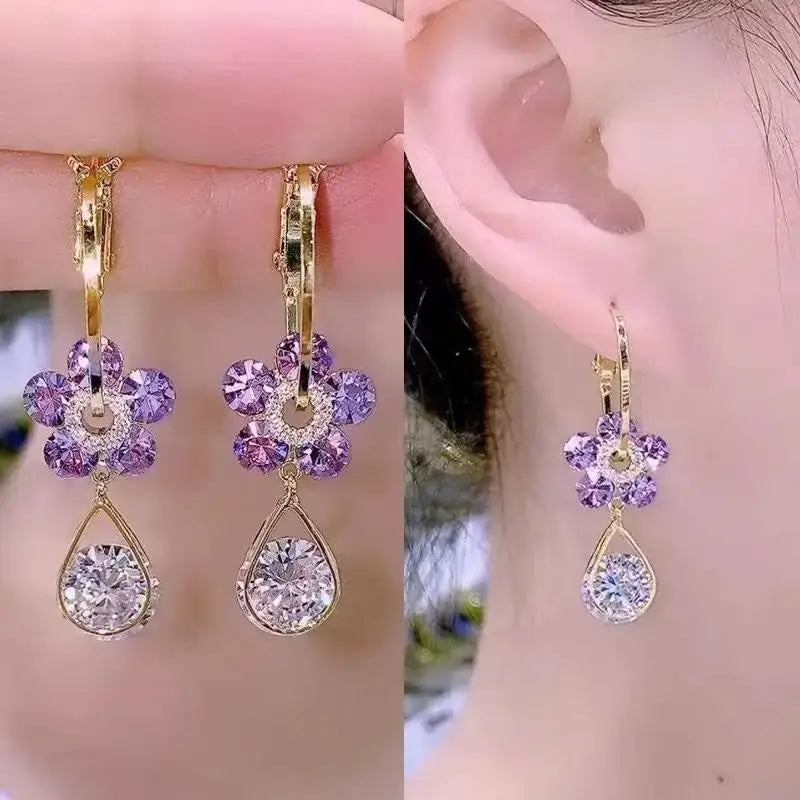 Elegant Butterfly Tassel Earrings – 925 Silver Sparkle