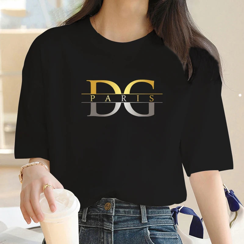 Luxury Brand Gold & Silver Glow Tee