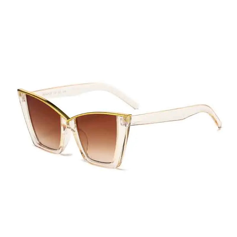 Luxury Designer Y2K Fashion Oversized Frame Cat Eye Women Sunglasses Punk Brand Men Sunglass Drive Travel Hiking Eyewear UV400