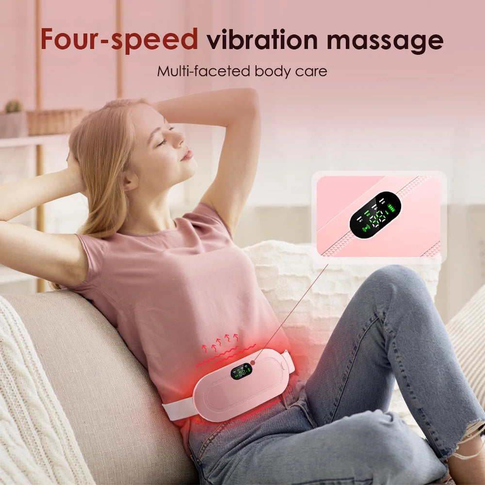 Soothing Relief Belt — Gentle Heat & Vibration for Menstrual Comfort