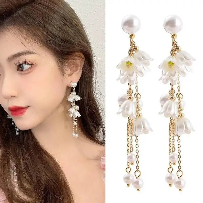 Elegant Butterfly Tassel Earrings – 925 Silver Sparkle