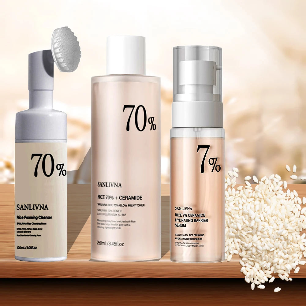 🌾 Rice Glow Skincare Set – Hydrate, Cleanse & Brighten
