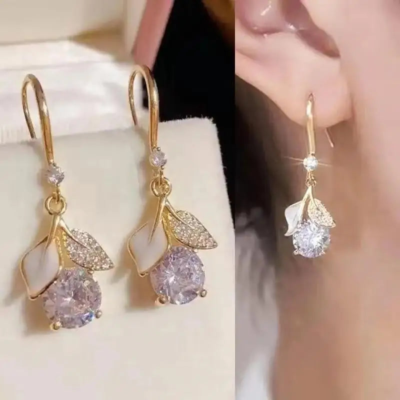 Elegant Butterfly Tassel Earrings – 925 Silver Sparkle