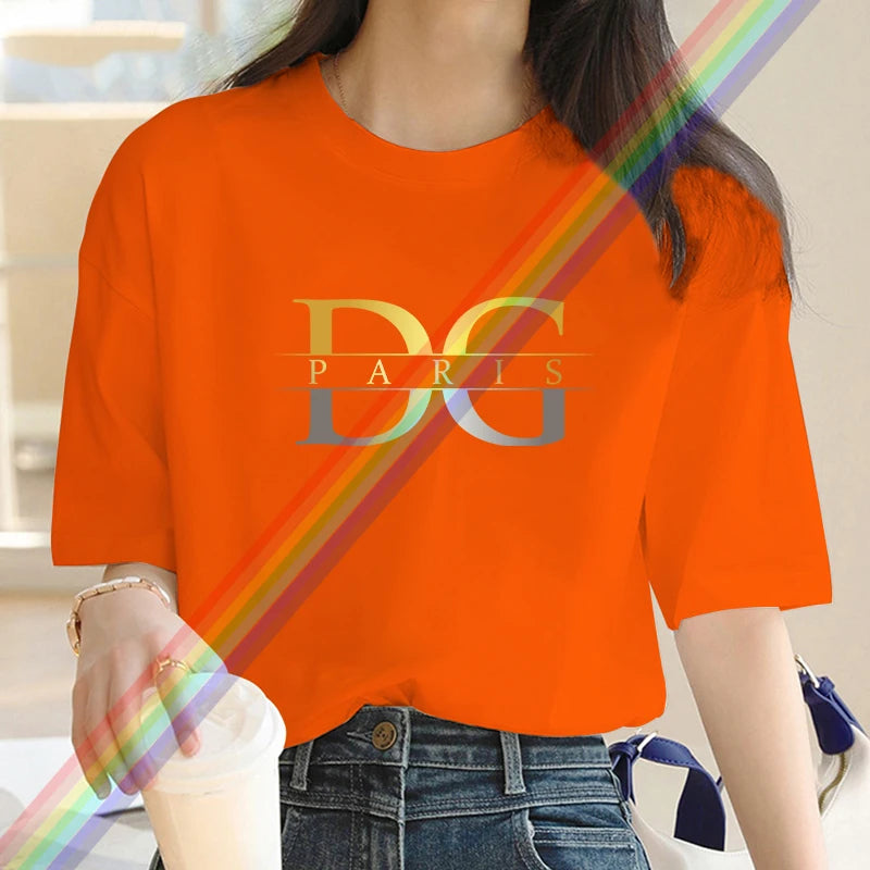 Luxury Brand Gold & Silver Glow Tee