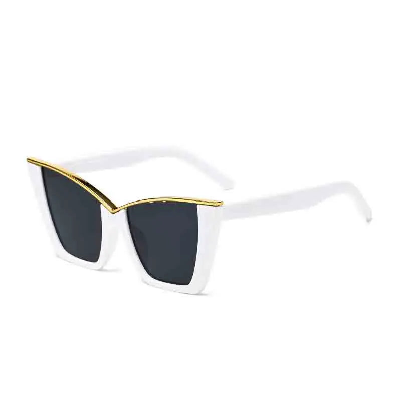 Luxury Designer Y2K Fashion Oversized Frame Cat Eye Women Sunglasses Punk Brand Men Sunglass Drive Travel Hiking Eyewear UV400