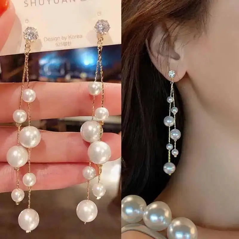 Elegant Butterfly Tassel Earrings – 925 Silver Sparkle