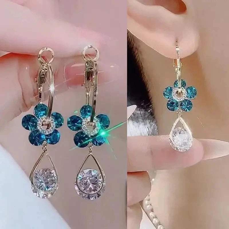 Elegant Butterfly Tassel Earrings – 925 Silver Sparkle