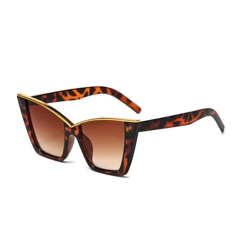Luxury Designer Y2K Fashion Oversized Frame Cat Eye Women Sunglasses Punk Brand Men Sunglass Drive Travel Hiking Eyewear UV400