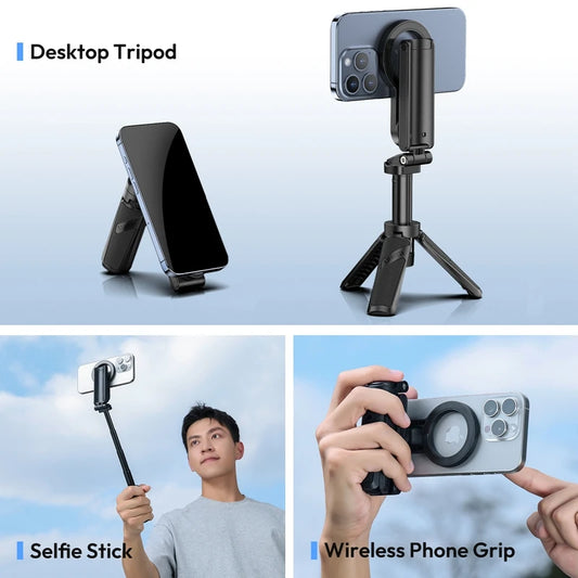 JJ03 Magnetic Tripod for iPhone – Grip & Glow by WARA