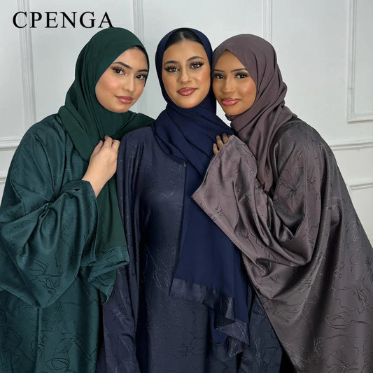 Luxury Muslim Outfit – Ramadan & Eid Kaftan Dress Set
