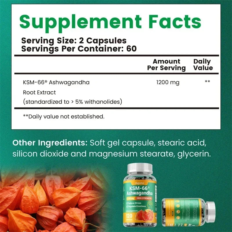 Inner Calm: KSM-66 Ashwagandha Capsules