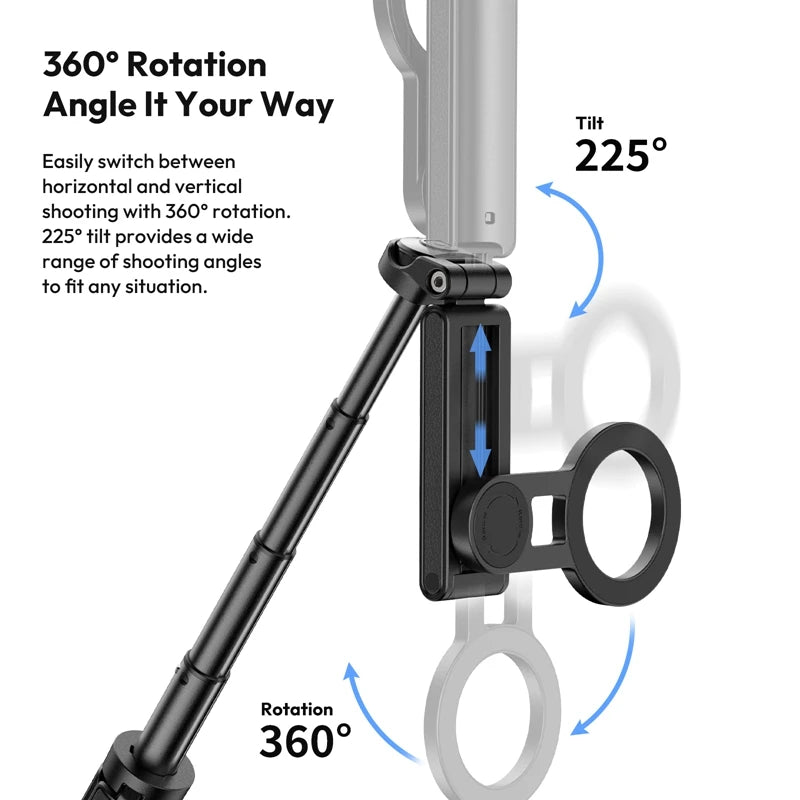 JJ03 Magnetic Tripod for iPhone – Grip & Glow by WARA