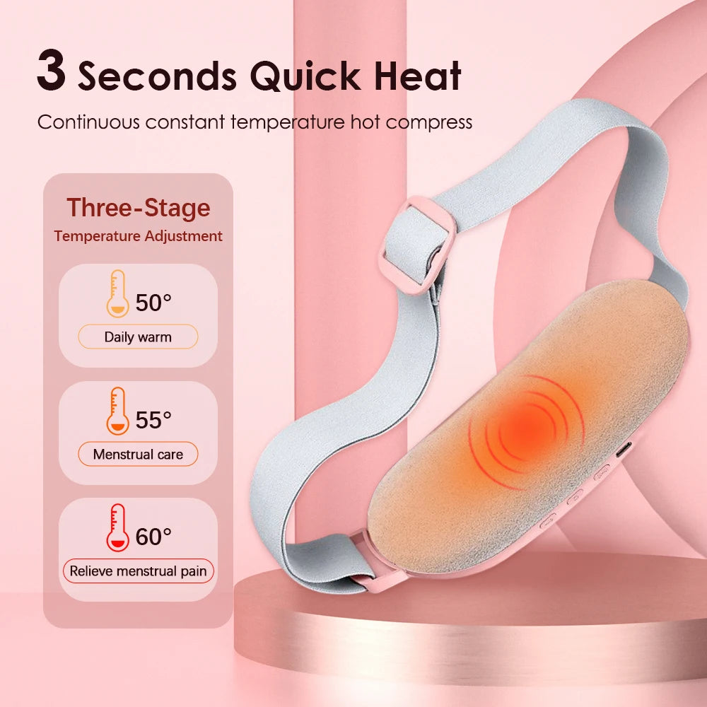Soothing Relief Belt — Gentle Heat & Vibration for Menstrual Comfort