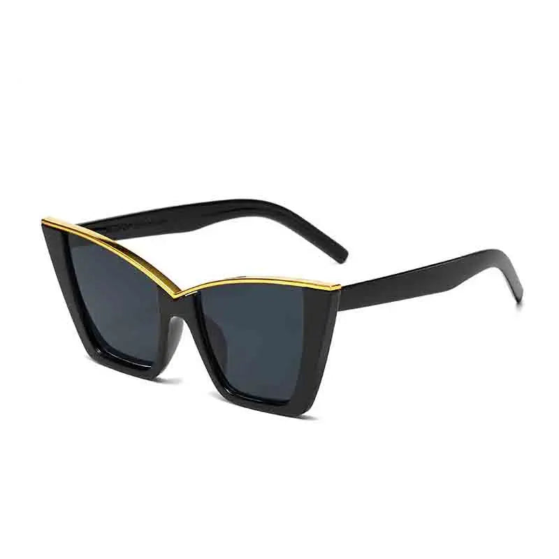 Luxury Designer Y2K Fashion Oversized Frame Cat Eye Women Sunglasses Punk Brand Men Sunglass Drive Travel Hiking Eyewear UV400