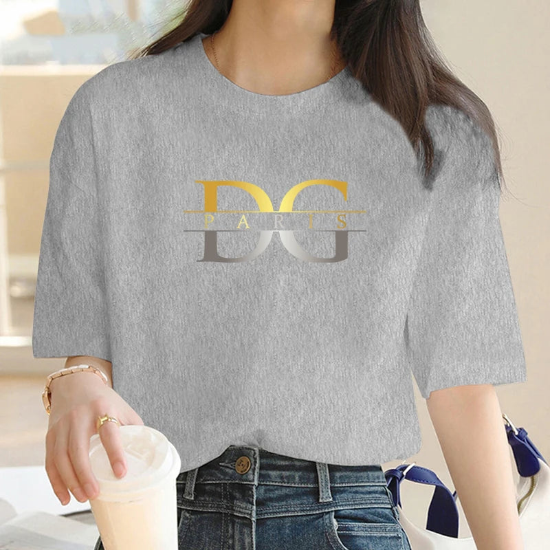 Luxury Brand Gold & Silver Glow Tee