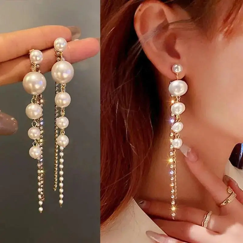 Elegant Butterfly Tassel Earrings – 925 Silver Sparkle