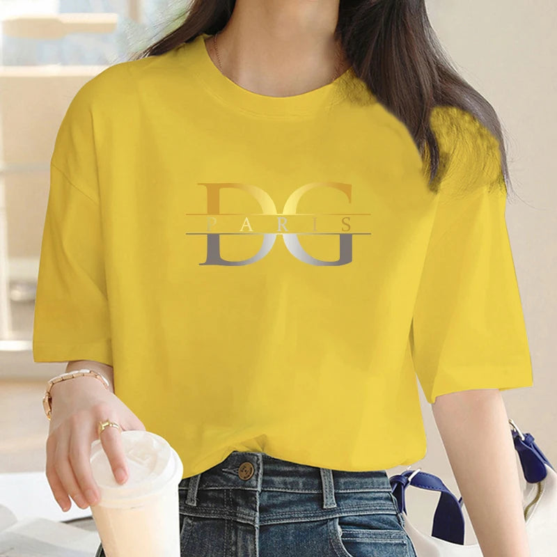 Luxury Brand Gold & Silver Glow Tee